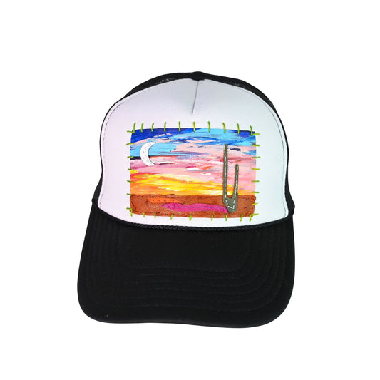 Patch Hat - BLK Desert Crescent Moon