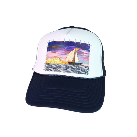 Patch Hat - Sailboat Hat Multi Sky