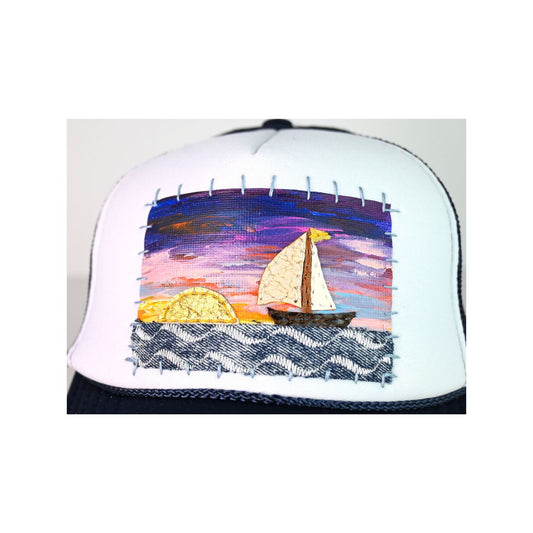 Patch Hat - Sailboat Hat Multi Sky