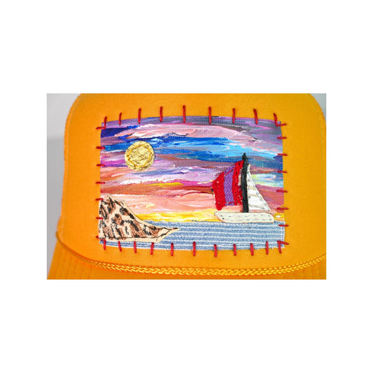 Patch Hat - Sailboat Hat Multi Sky Yellow