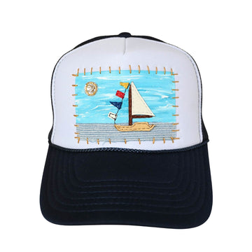 Patch Hat - NVY Sailboat Regatta Flags