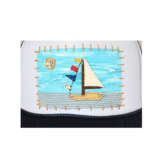 Patch Hat - NVY Sailboat Regatta Flags