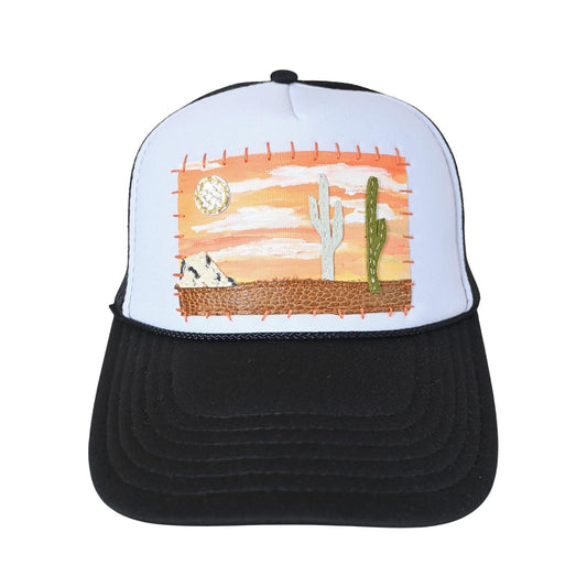 Patch Hat - BLK Desert Orange Foil Sun 2 Cacti #2