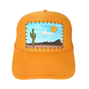 Patch Hat - YEL Desert Cactus Yellow Sun