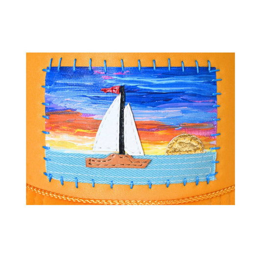 Patch Hat - YEL Sailboat Foil Sun Tropical Sky