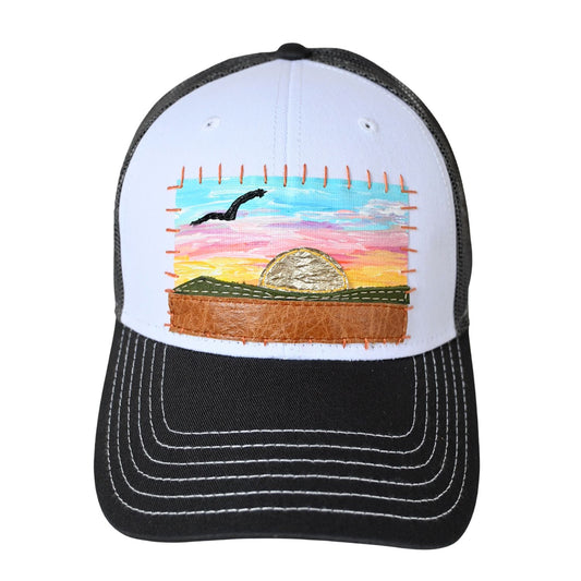 Patch Hat -GRY Desert Green Hills Foil Sun