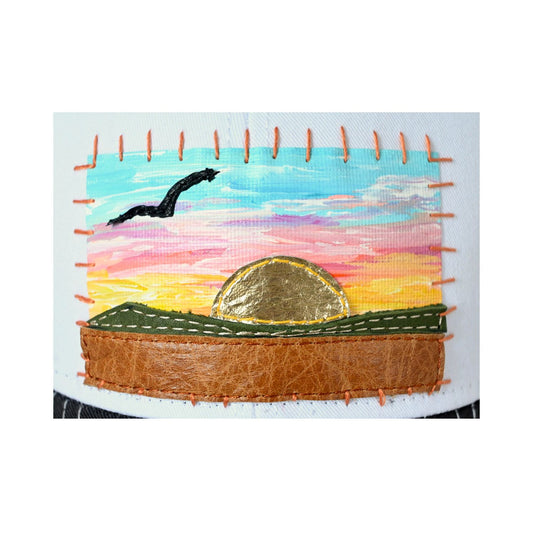 Patch Hat -GRY Desert Green Hills Foil Sun