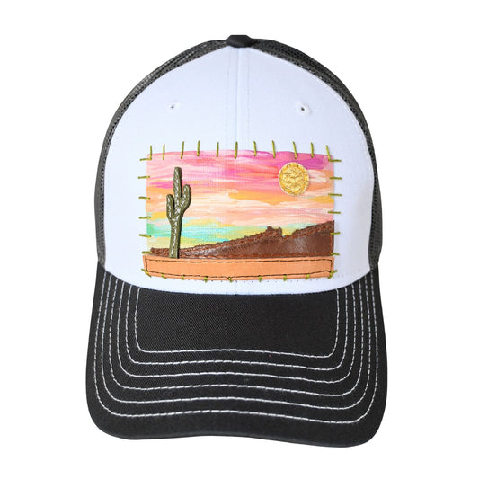 Patch Hat -GRY Desert Pastel Sky Single Cactus