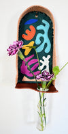 Plant Propagation Altar - Handmade Leather & Mixed Media Wall Art
