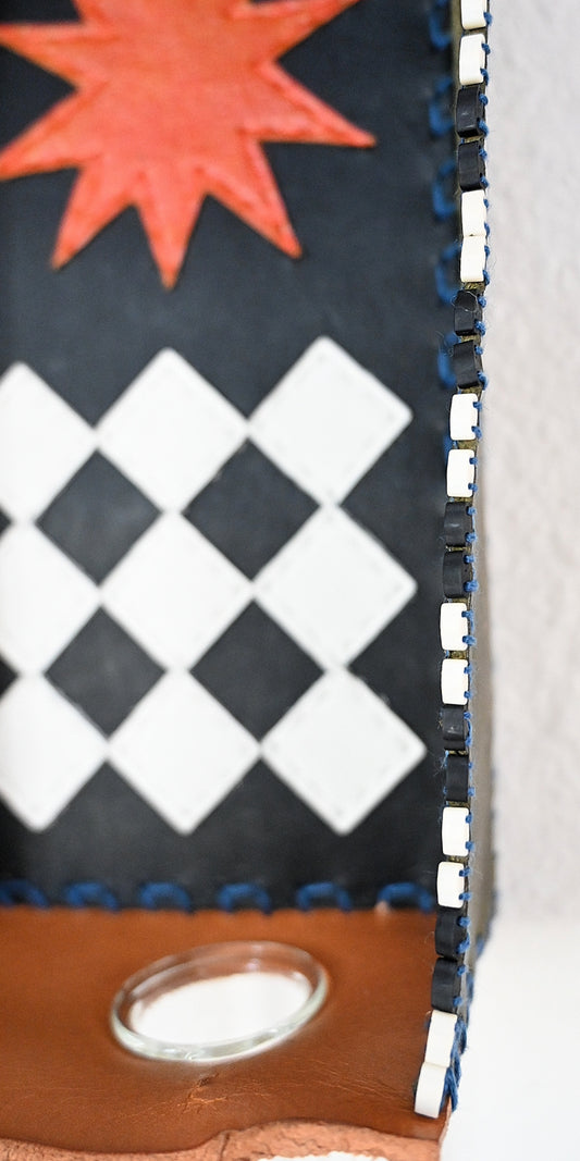 Plant Propagation Altar - Handmade Leather & Mixed Media Wall Art