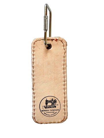 Rectangle Leather Key Fob