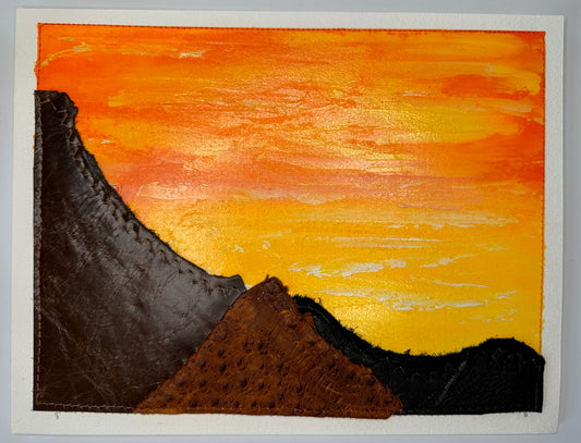 Original art - Desert 3mtns.B