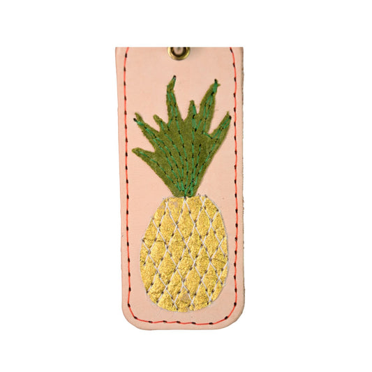 Leather Key Fob - Pineapple