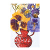Handmade Card - Pressed Flowers - Red Vase