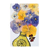 Handmade Card - Pressed Flowers - Yellow Vase