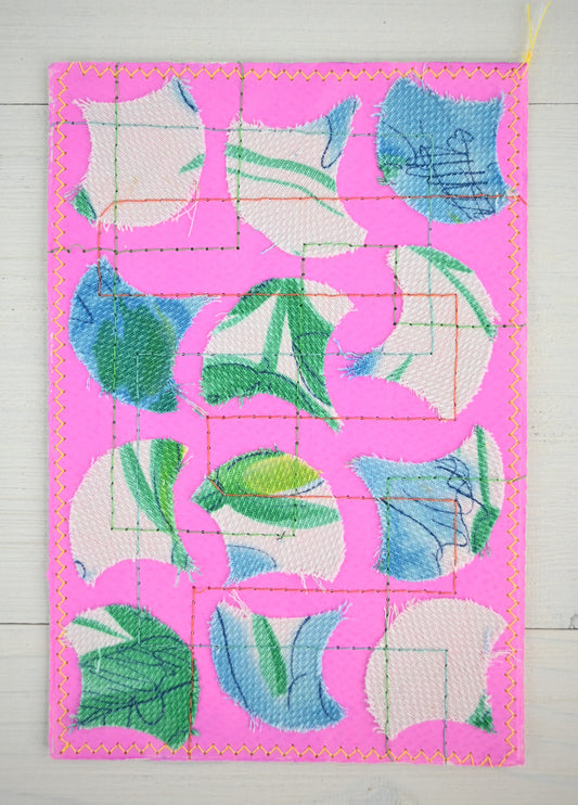 Handmade Card - Scrap Fabric PNK